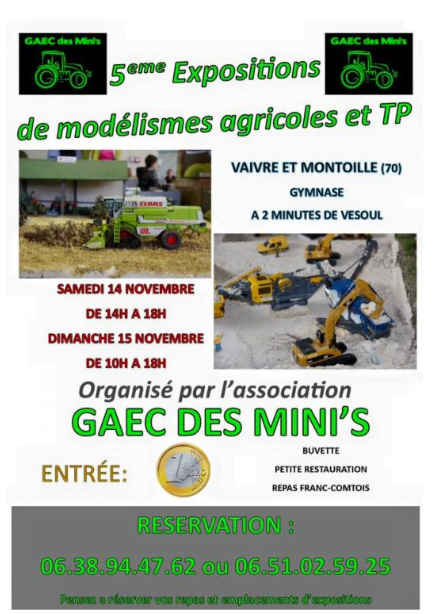 Affiche gaec des mini s 2016