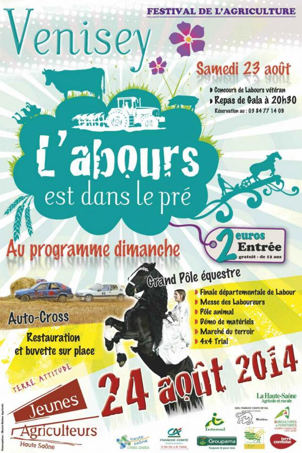 Affiche l abours est dans le pre