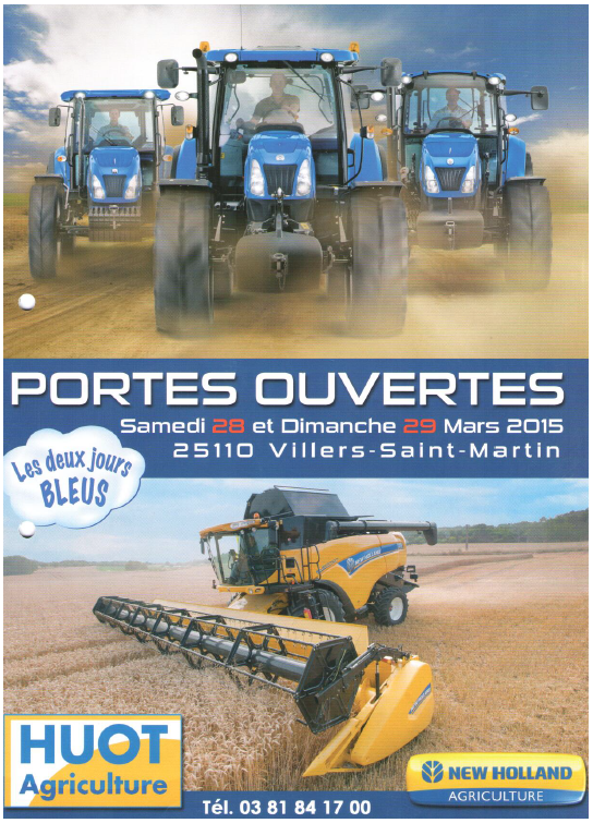 Affiche porte ouverte huot 28 29 mars 2015