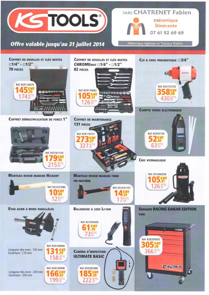 promotion outillage KS TOOLS