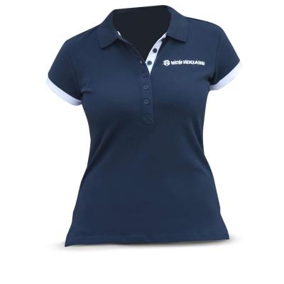 0002587 polo shirt woman whiteblue