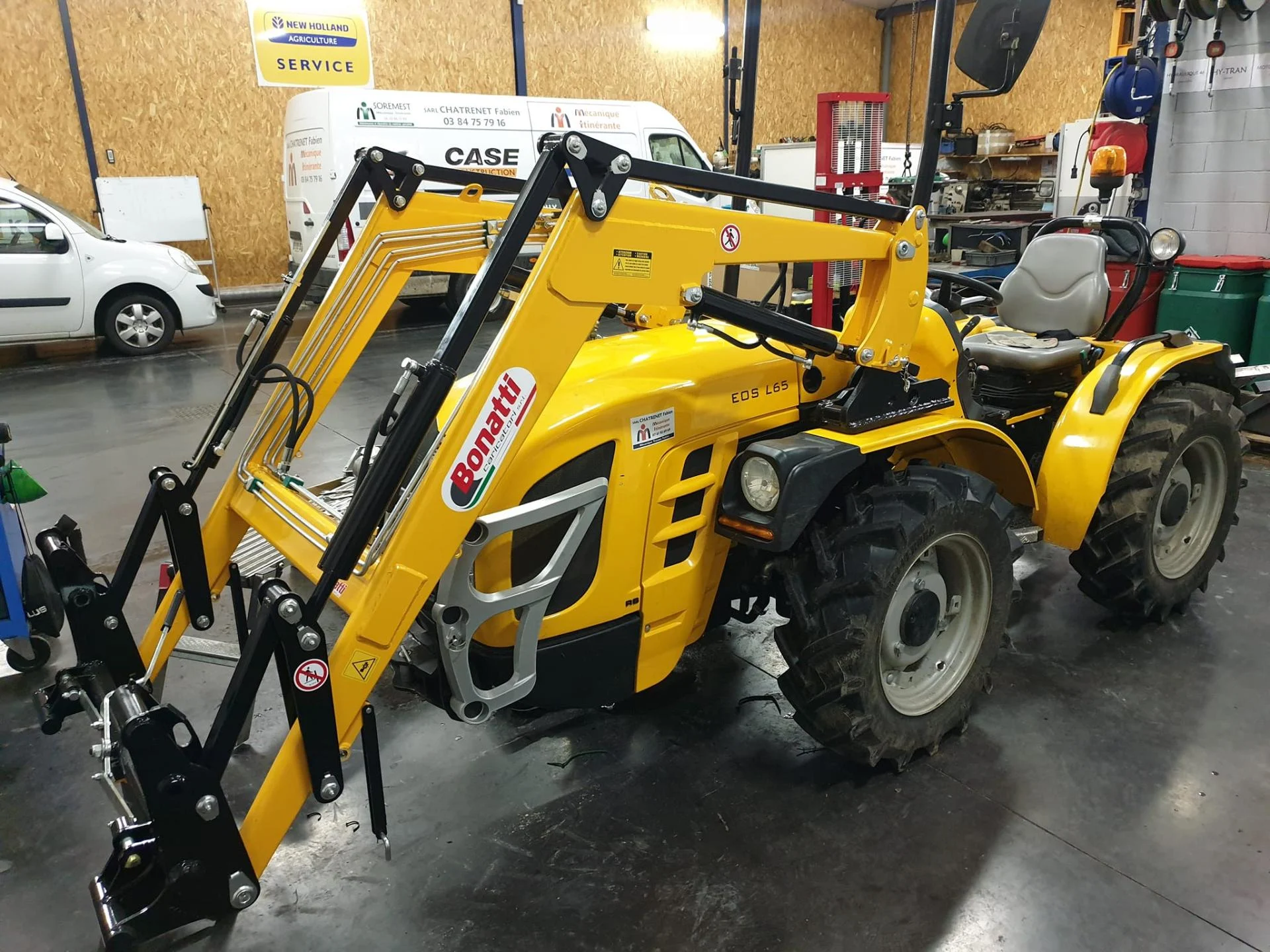 Montage hydraulique pour Chargeur sur microtracteur