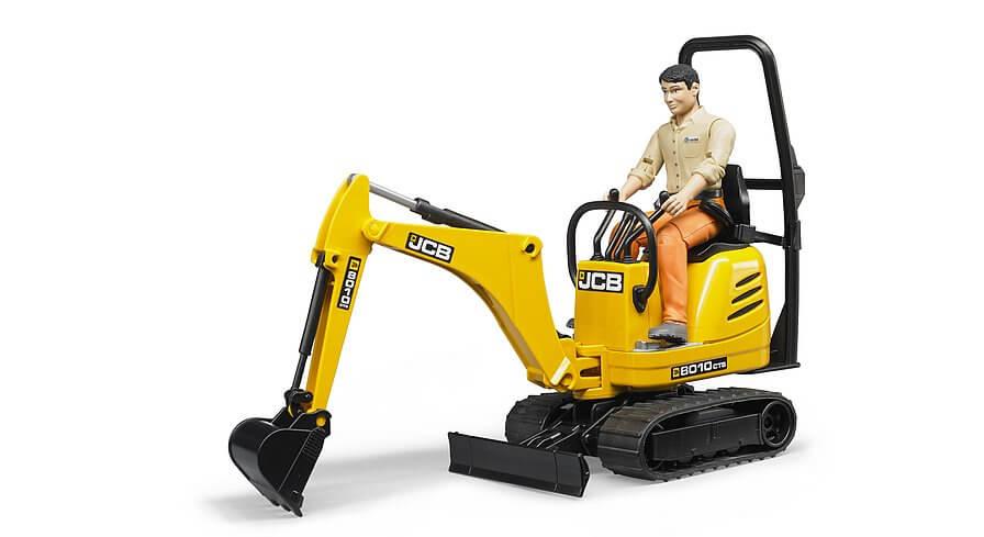 Mini-pelle JCB 8010 CTS + figurine BRUDER 60062002