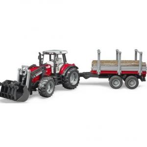 Tracteur Massey + remorque à bois 60002046