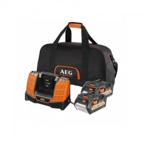 Pack 2 batterie 18V 5Ah + chargeur+ sac AEG